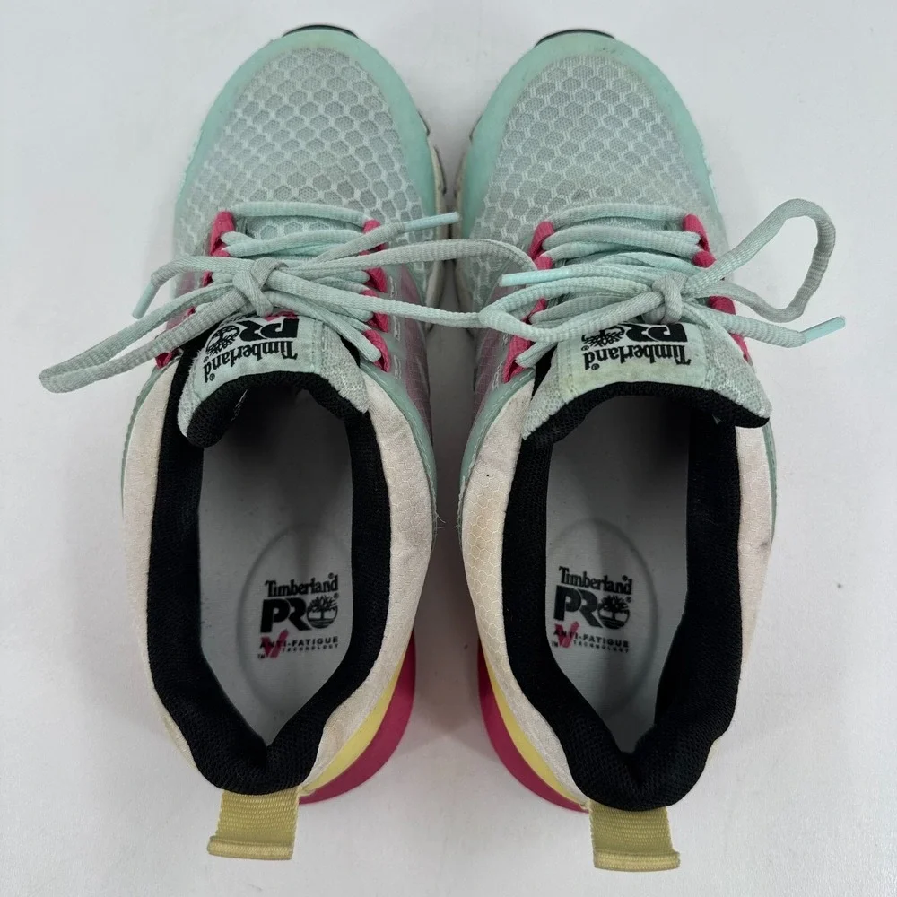 Timberland Pro Work Shoes Day One Radius WOMENS Multicolor Lace Up Comp Toe 8.5